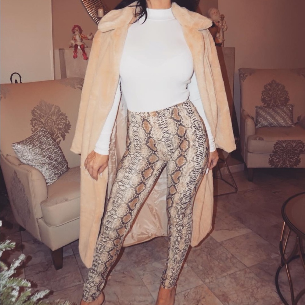Furry long coat